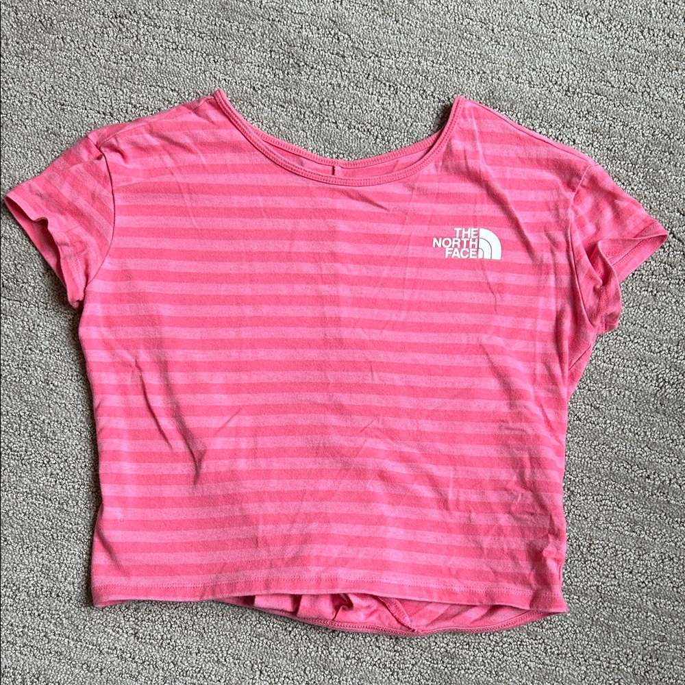 The North Face Kids Pink Striped Tee
